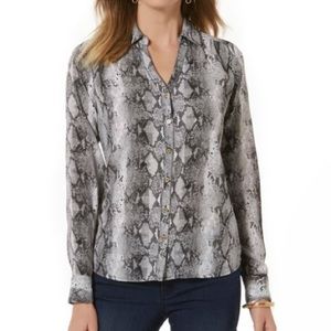 The Limited Snakeskin Print Blouse